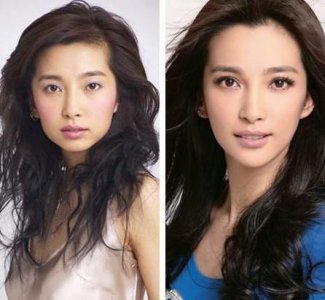 ​李冰冰整容前后，明星整容
