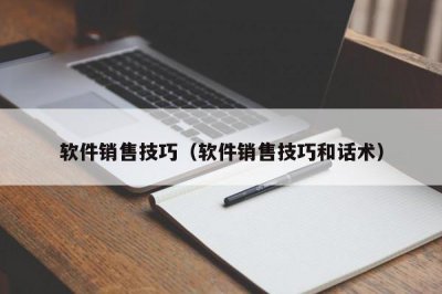 ​软件销售技巧（软件销售技巧和话术）