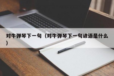 ​对牛弹琴下一句（对牛弹琴下一句谚语是什么）