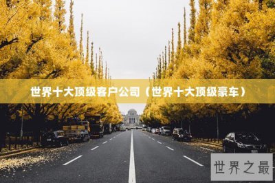​世界十大顶级客户公司（世界十大顶级豪车）
