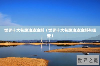 ​世界十大名牌油漆涂料（世界十大名牌油漆涂料有哪些）