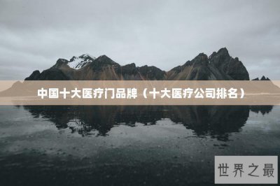 ​中国十大医疗门品牌（十大医疗公司排名）