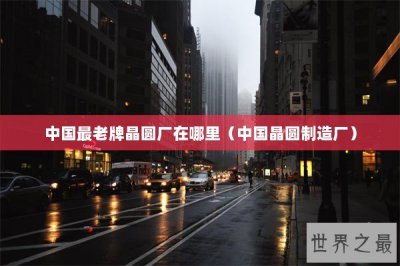 ​中国最老牌晶圆厂在哪里（中国晶圆制造厂）