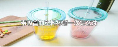 ​带吸管的塑料杯第一次怎么洗才能干净 新买的塑料吸管杯怎么洗