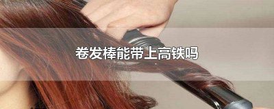 ​卷发棒和吹风机能带上火车吗 吹风机让带上高铁吗