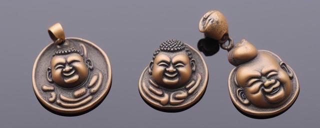 生活和田白玉笑佛吊坠 1