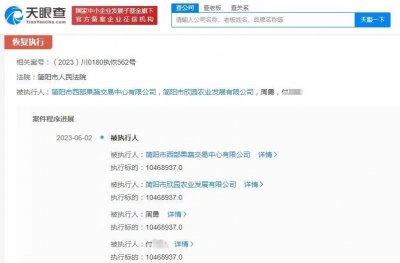 ​周震南父亲及其公司再成被执行人 被恢复执行 1046 万