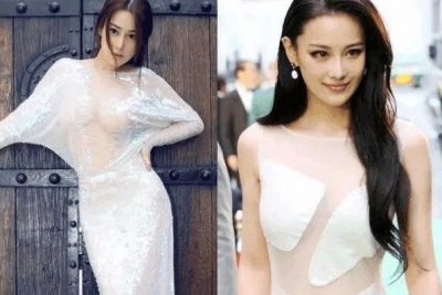 ​张馨予屡屡穿着大尺度透视装, 而且里面似乎啥都没穿